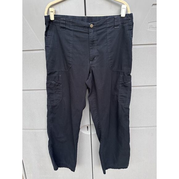 Carhartt Ripstop Cargo Utility Workwear Pants Black Size Large Camping Hiking - Picture 1 of 10